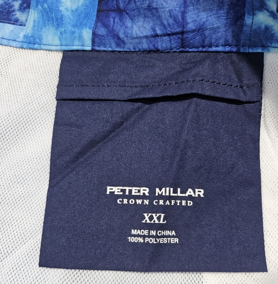 Peter Millar Crown Crafted Blue Patchwork Swim Shorts - Picture 8 of 10